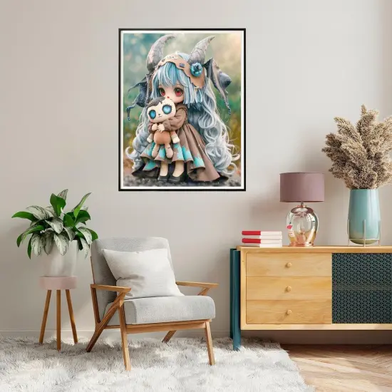 Gothic Diamond Art Painting Kits for Adults,Goth Diamond Painting Kits for Beginners,5D Full Drill Diamond Dots,Gem Art Crafts for Adults Wall Decor {3}