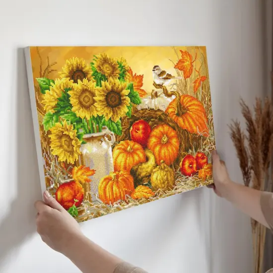 Autumn Harvest Diamond Painting Kits for Adults - Diamond Art Kits a Relaxing Creative Craft Kit with Dotz Gems 16x22 {3}