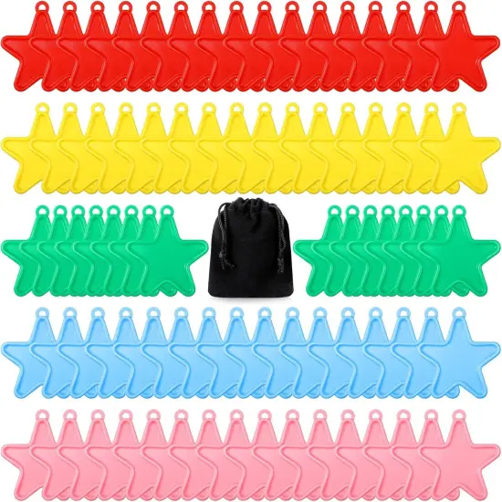 80 Pcs Plastic Balloon Weights Colorful Weights for Balloons for Birthday Party Christmas Wedding Celebration Decoration(Star Shaped) {1}