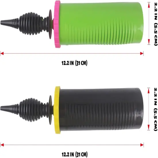 Balloon Pump Handheld Two-Way Dual Action Balloon Inflator Pumping for Foil Latex Twisting Balloon {4}