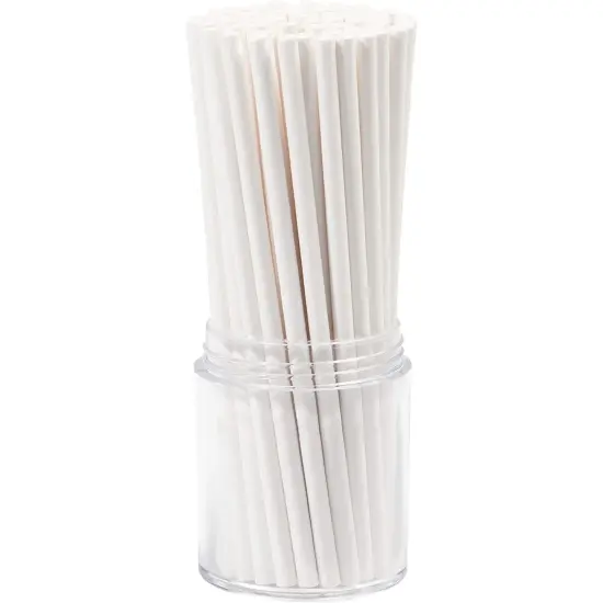 300 Pack Cake Pop Sticks 4 Inch Paper Treat Sticks for Lollipops, Candy Apples, Suckers (White) {7}