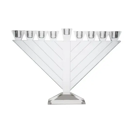 Triangular Crystal Menorah By Kinor Decor {1}