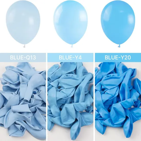 Light Blue Balloons 99 pcs Different Sizes of 36 18 12 10 5 Inch Baby Pastel Sky Aqua Blue Balloon Arch Kit Garland for Graduation Baby Shower Gender Reveal Party Decorations Blue-Q13 {3}