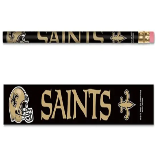 WinCraft NFL New Orleans Saints 15550041 Pencil (6 Pack) {1}