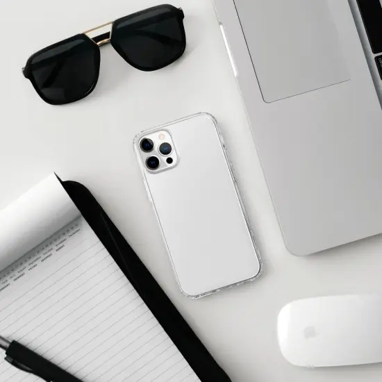 Hybrid Clear Case For iPhone 12 / 12 Pro (6.1 inch), Hard PC Back with Shockproof Soft TPU Bumper Protective Crystal Cover, by Insten {7}