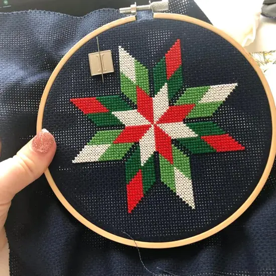 6 Pcs Cross Stitch Aida Cloth Embroidery Cloth Cross-Stitch Fabric 14 Count Black Aida Easy to use Embroidery Patterns Pictures 12 by 18-Inch {4}