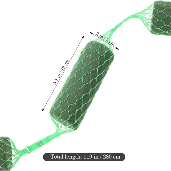 14PCS Floral Foam Blocks for Fresh and Artificial Flowers - Sausage Shape Flower Arrangement Tool Set Floral Craft Dry Foam Bricks Flower Absorption Holder for Wedding Flower Holder Arch Door {2}