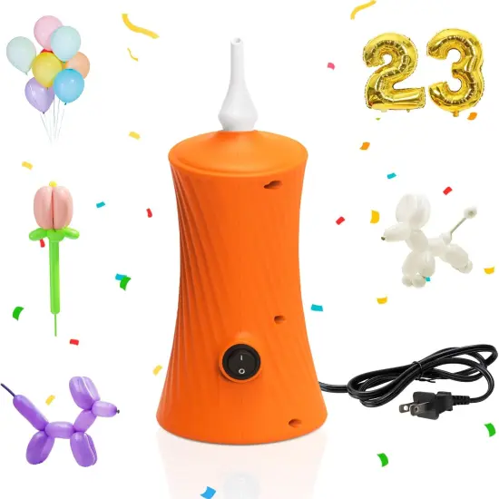 Balloon Pump Electric Air Pumps for Long Balloons, Electric Air Balloon Pump, Balloon Inflator for Foil Twisty Animal Balloons in Birthday Party for Decorations {1}