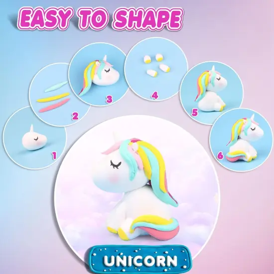 Air Dry Clay 27 Colors, Modeling Clay for Kids, DIY Molding Magic Clay for with Tools, Toys Gifts for Age 3 4 5 6 7 8+ Years Old Boys Girls Kids {4}