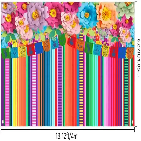 Fiesta Couple Photo Door Banner, Cinco De Mayo Couple Photography Backdrop for Mexican Theme Birthday Party Supplies, Mexican Carnival Couple Photo Banner for Taco Tuesday Event Decoration {5}