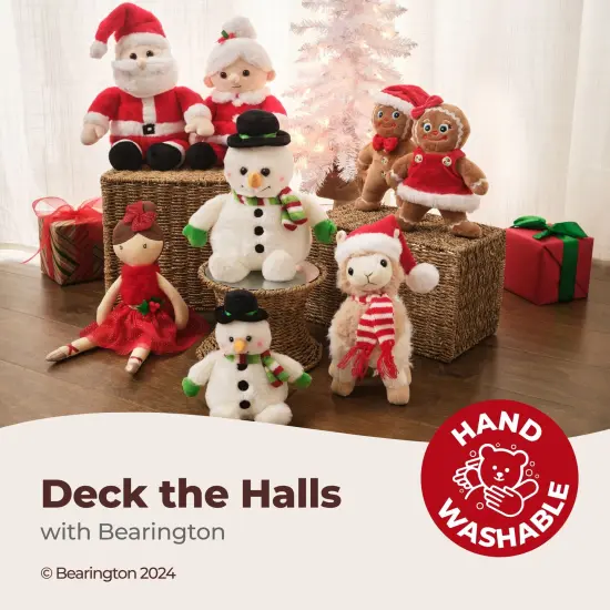 Bearington Mrs Santa Claus Stuffed Christmas Plush, 15 In Mrs Claus Plush, Ideal Christmas Doll Gift for Toddlers, Kids & Teens, For Ages 3-14 Red {3}