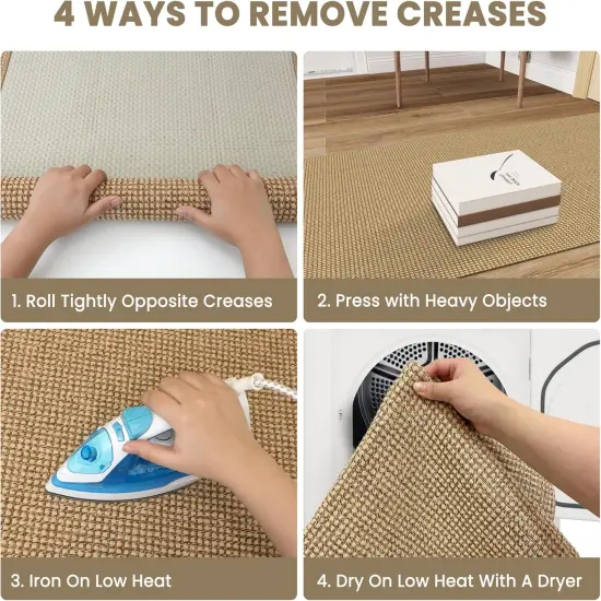 Braided Runner Rug 2x6 Ft Washable Runners for Hallways Non Slip Kitchen Runner Rug Cotton Entryway Runner Indoor, Woven Floor Carpet for Hall Kitchen Bedroom, Orange/Tan/Brown {3}