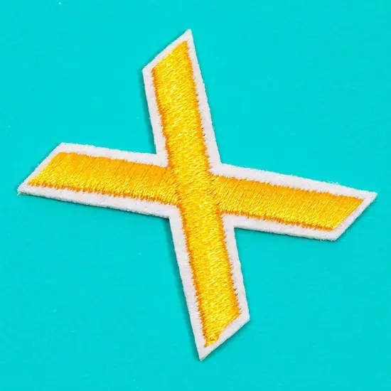 Gold Alphabet Letter and Number Iron On Patches for Clothing (82 Pieces) {7}