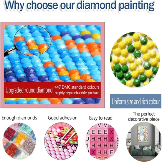 Diamond Painting Kits for Adults - Gnome Succulents 5D Diamond Art Kits for Beginner DIY Full Drill Diamond Dots {4}