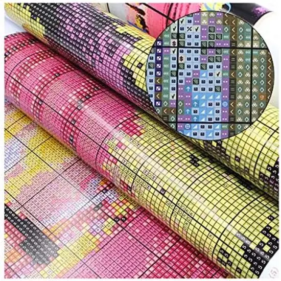 14CT Counted Cross Stitch Kits for Adults,DMC Threads Unprinted Pattern Embroidery Kit Needlework-Flower Cabin {5}