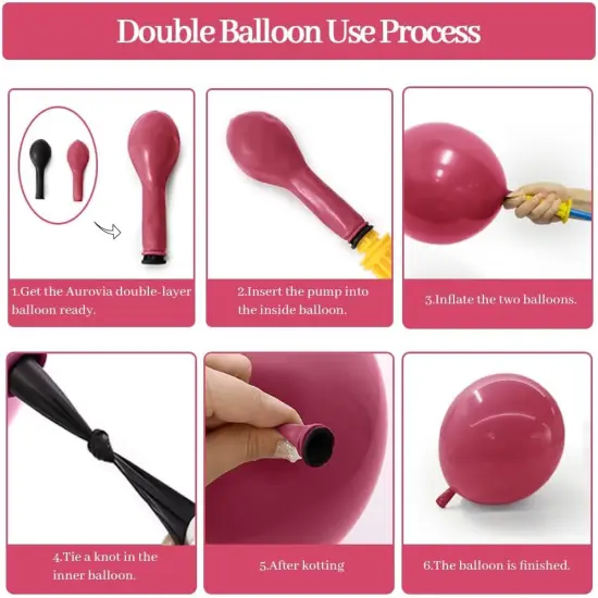 Dusty Rose Balloon Arch Kit Double Stuffed Pink Balloon Garland Pastel Light Pink Mauve Pearl White Rose Gold Latex Balloons for Birthday Baby Shower Bridal Wedding Bachelorette Party Decorations {3}