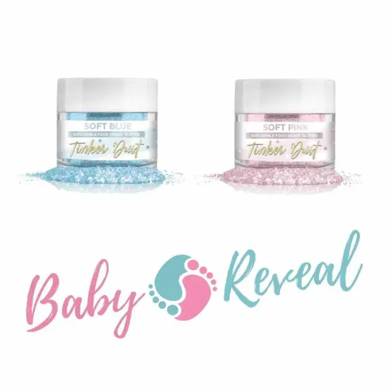 Set - Baby Gender Reveal Pack | Tinker Dust Edible Glitter {1}