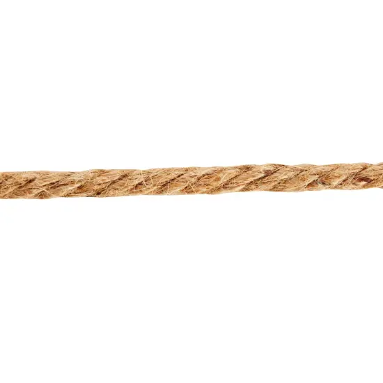 100 Feet Jute Rope for Crafts, 6mm Thick Braided Twine for Nautical Decor (Brown) {7}