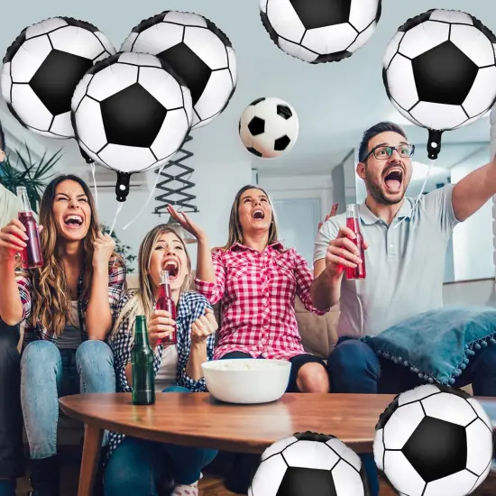 8 pcs 18 inch Soccer Balloons for Party Soccer Birthday Decorations World Cup Foil Mylar Balloons {4}