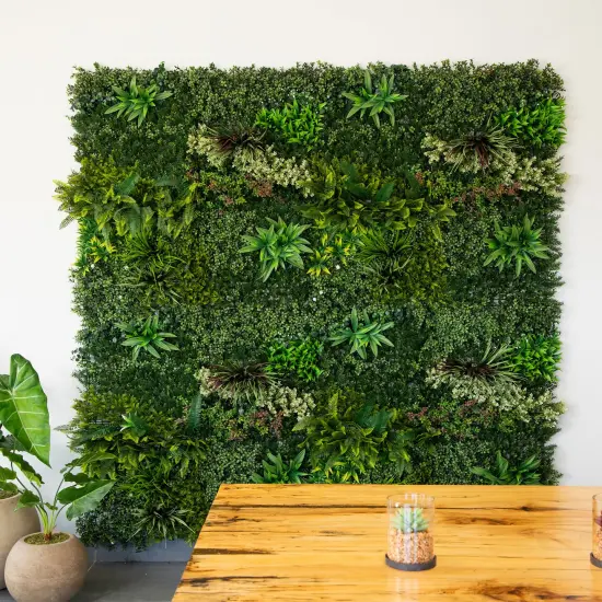 Nearly Natural Madagascar Forest Artificial Wall Panels - 40" Green {7}