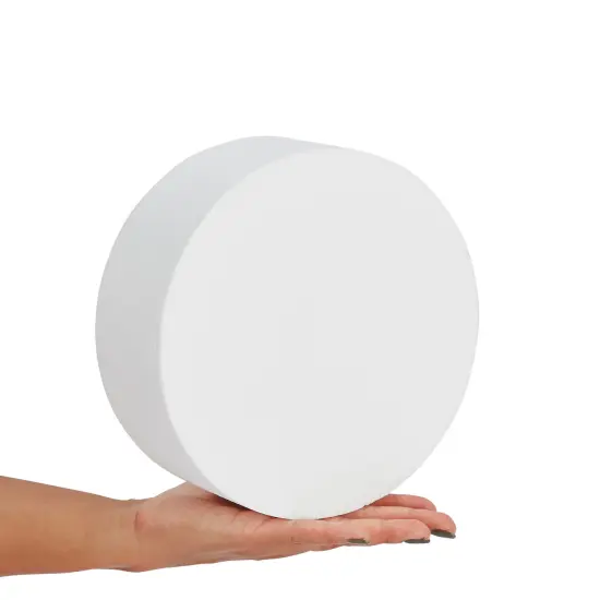 4 Tier Round Foam Cake Dummy Set, 6" 8" 10" 12" Fake Wedding Cake Dummies for Display, Decorating, 10" Tall Dummies (White) {6}