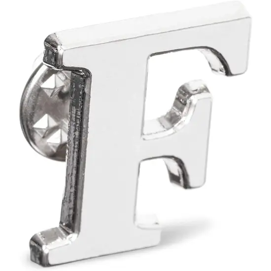 Bright Creations Alphabet Letter Lapel 6 Pack - F Monogram Lapel Pin Set Silver {3}