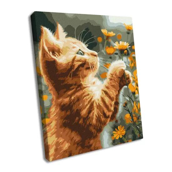 Painting by Numbers kit Red fluffy KHO6607 {2}