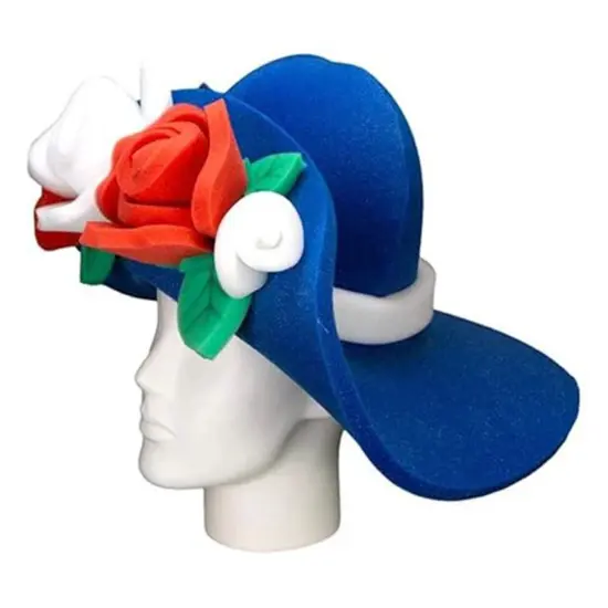 USA Roses Lady Hat Elegant & Patriotic Party Accessory {5}