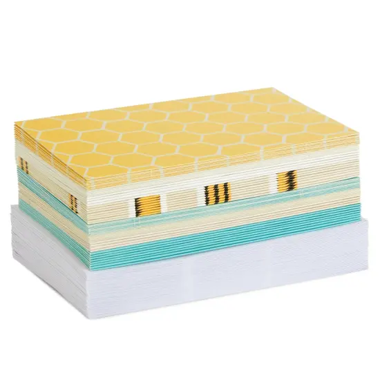 48 Pack Honey Bee Thank You Cards with Envelopes, All Occasion Assorted Blank Note Cards (6 Cute Designs, 4x6 In) Yellow {7}
