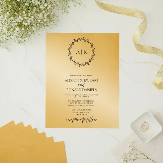 96 Sheets Gold Metallic Shimmer Paper, 8.5 x 11 Double Sided, Letter-Sized for Arts and Crafts {3}