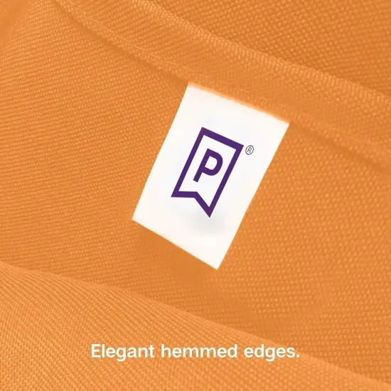 Rectangle Tablecloth - 90 x 156 Inch Orange Table Cloth for 8 Foot Table with Floor-Length Drop - Heavy Duty Washable Fabric - 8 Ft Buffet Table, Holiday Party, Wedding & Baby Shower {5}