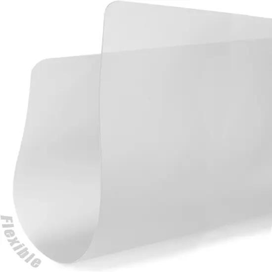 Flexible Plastic Cutting Boards for Kitchen, 4 Frosted Clear Cutting Mats 15 x 12 In, BPA-Free, Non-Porous, and Dishwasher Safe, Set of 4 {3}