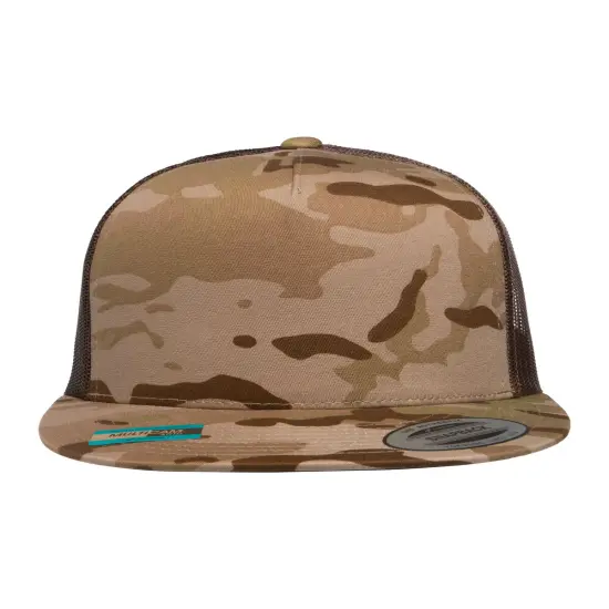 YP Classics&reg; Adult Multicam Trucker Cap TROPIC/ GREEN {4}