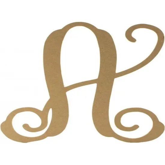 Vine Monogram Script Letter {7}
