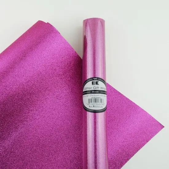 Best Creation Glitter Gift Wrap, 30 x 36-Inch Rose 2 ROLLS {1}