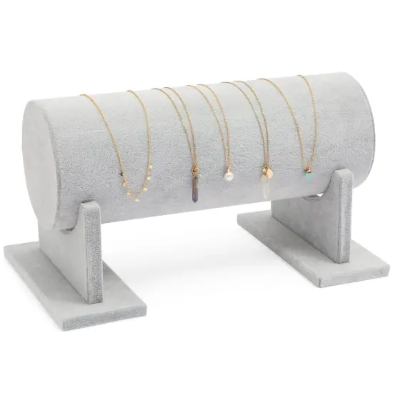 Velvet Headband Holder and Organizer Stand for Girls and Women - Storage Rack and Display for Hair Accessories (Gray) Grey {6}