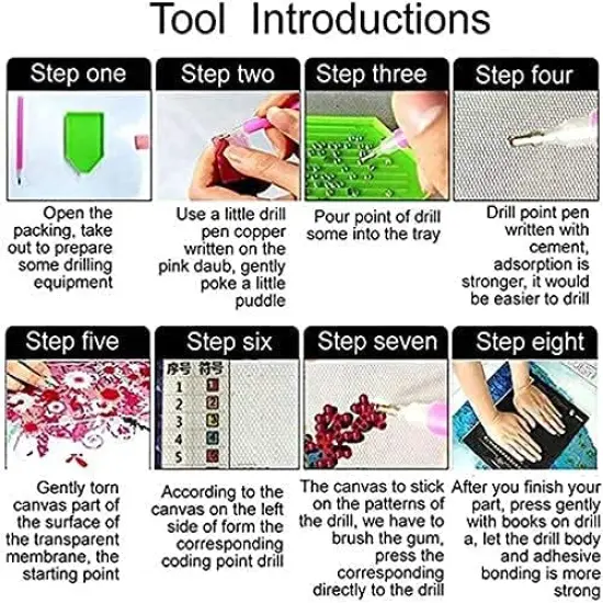 DIY 5D Diamond Painting Colorful Cat, Moon,Art Paintings Full Drill Diamond Painting by Number Kits, Gift for Adults Kids, Children&rsquo;s Room Home Wall Decor. {4}