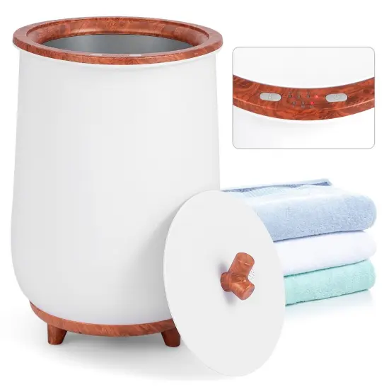 23 Liter Bucket-Style Towel Warmer with Power Button and Tree Branch-Shaped Handle Coffee {4}
