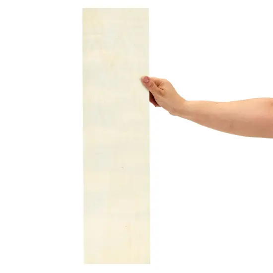 4 Pack Unfinished Wood Panels for Painting, DIY, Arts and Crafts, Deep Cradle Boards, 6x23 Inch Wood Canvas, Blank Wooden Sign for Wall, Home, Office, School, 0.84 In Thick Brown {7}