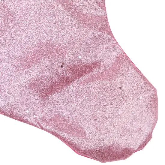 Northlight 21" Pink and Silver Glittered Princess Christmas Stocking with Cuff {6}