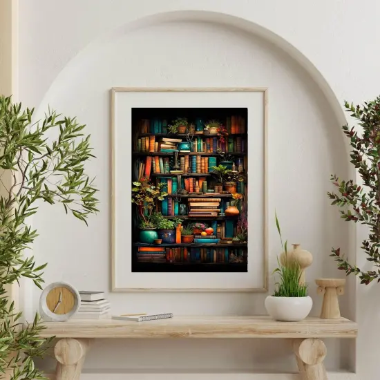 Paint by Numbers for Adults with Framed Canvas-with Wooden Easel,Paint by Numbers Kits Framed Canvas,DIY Acrylic Oil Painting Kits with Brushes Nice Gift Box for Home Wall Decor(12x16 Inch) {3}