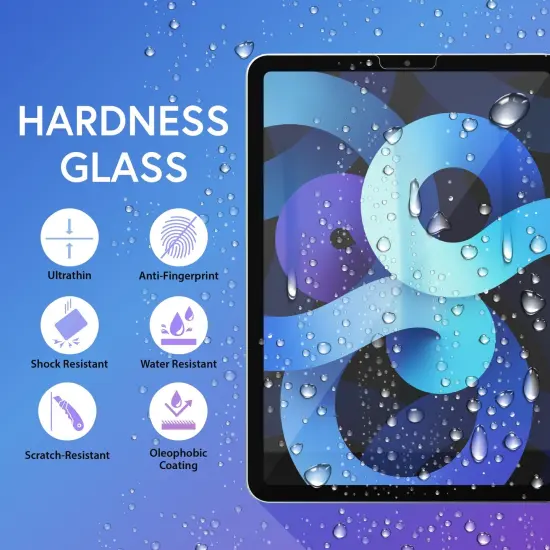 2-Pack Screen Protector Compatible with iPad Air 4th/ 5th (10.9 inch), iPad Pro 11 inch All Models (2022, 2021, 2020, 2018) Tempered Glass HD Clear {3}