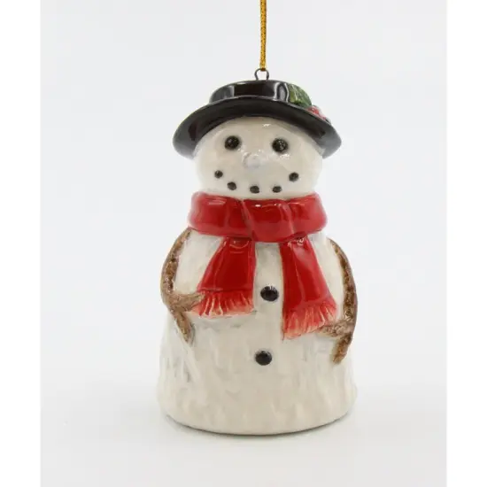 Ceramic Snowman Ornament, Christmas Tree Decor {3}