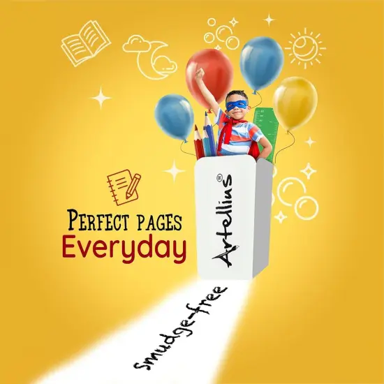 White Erasers Pack of 100 - Large Size Latex & Smudge Free - Bulk School Supplies for Classrooms, Drawing, Teachers, Homeschool, Office, Art Class {6}