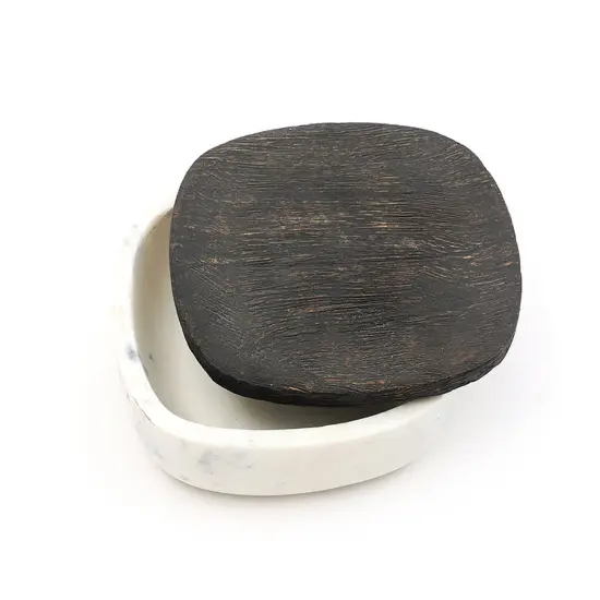 Marble Kitchen Container/Storage Box - 6"x6"x2.5" {3}