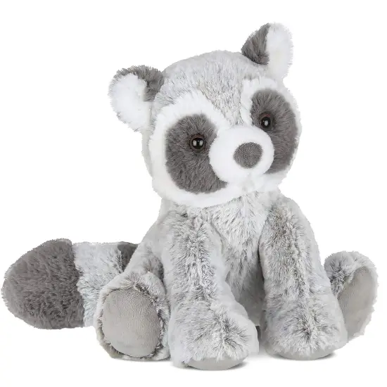 Bearington Ringo Plush Raccoon Stuffed Animal, 10.5 Inch, For Ages 1-14 Grey {1}