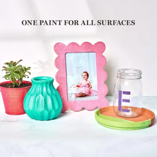 Martha Stewart&trade; Rainbow Sparkles Collection - Multi-Surface Glitter Paint Set - 10 pc. - 68709 {4}