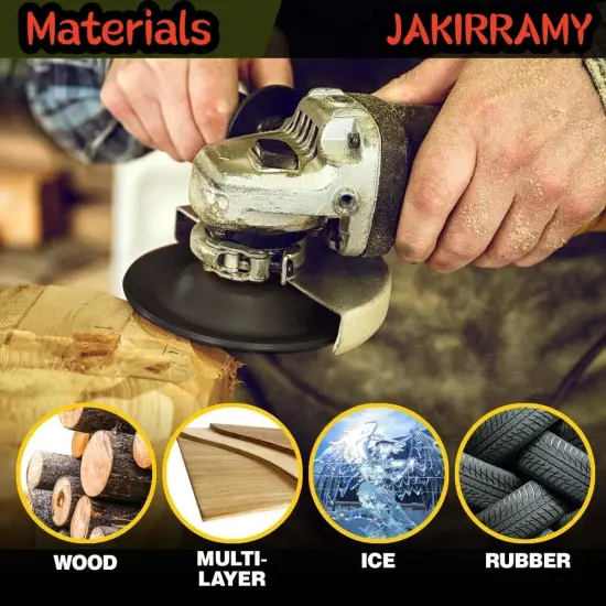 Angle Grinder Wood Carving Disc Set 5 Pack for 4" or 4 1/2" Angle Grinder, Angle Grinder Attachments, Wood Working Tools and Accessories, Stump Grinder Disc for Wood Cutting {5}