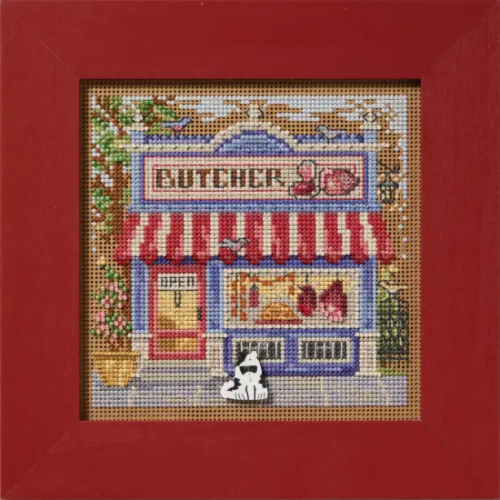 Mill Hill Counted Cross Stitch Kit 5.21"X5.21"-Butcher Shop {1}