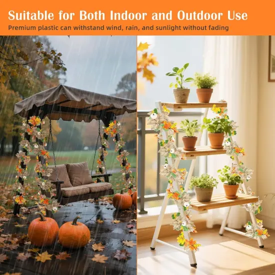 6 ft Fall Garland (	Dry Yellow) {3}